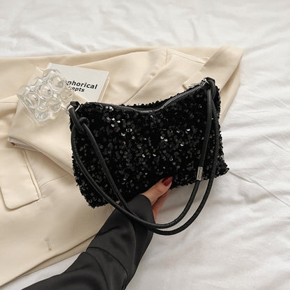 Black Spice Glitter Underarm Bag Casual chic chic design Crossbody shoulder bag one outfit