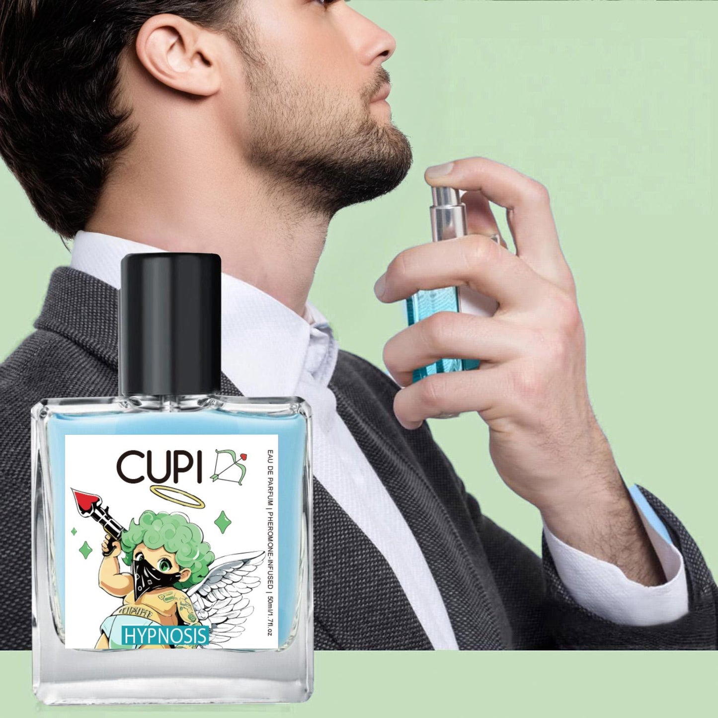 Cupid Hypnosis Perfume Original Eau de Parfum Infused Cologne for Men Long Lasting Pheromone Fragrance for Men 50ml