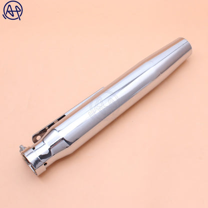 Universal Motorcycles Tapered Slip-On Exhaust Muffler Pipe Chrome/black for Harley Bobber Chopper Cafe Racer Racing
