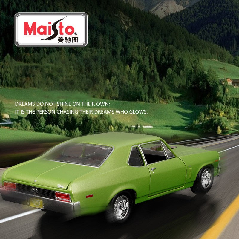Maisto 1:24 Chevrolet Nova SS 1970 Carro de Liga Leve Diecasts e Veículos de Brinquedo Modelo de Carro em Miniatura Para Crianças