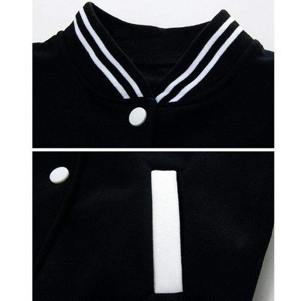 2024Johnny Hallyday nova jaqueta bomber masculina de manga comprida casual jaqueta de uniforme de beisebol