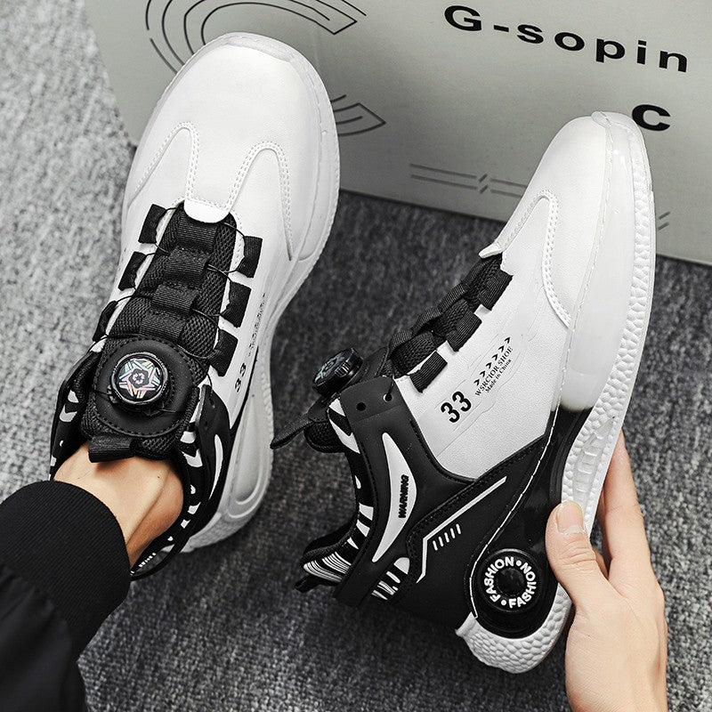 Tênis Masculino com Fivela Rotativa Confortável Antiderrapante Cadarço Durável para Atividades ao Ar Livre