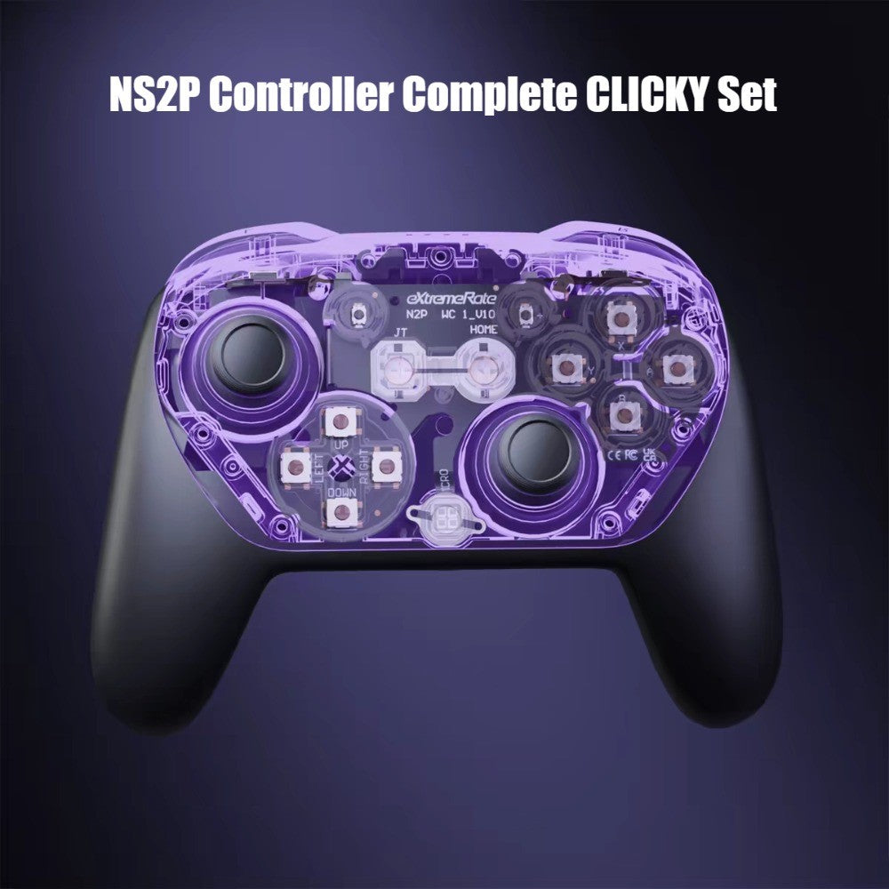 Extreme Rate Switch 2 Pro Controller Whole Clicky Kit Faster Trigger Smooth Face Buttons Response Upgrade Kit for Switch2 Pro