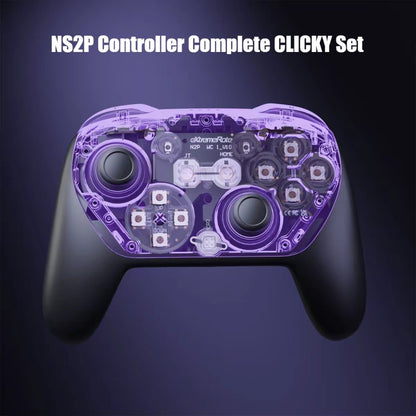 Extreme Rate Switch 2 Pro Controller Whole Clicky Kit Faster Trigger Smooth Face Buttons Response Upgrade Kit for Switch2 Pro