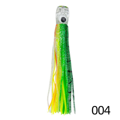 Iscas de saia de trolling de 16cm/25cm para marlin, atum, dourado, pesca em alto mar, polvo macio de acrílico, isca de resina para pesca em alto mar