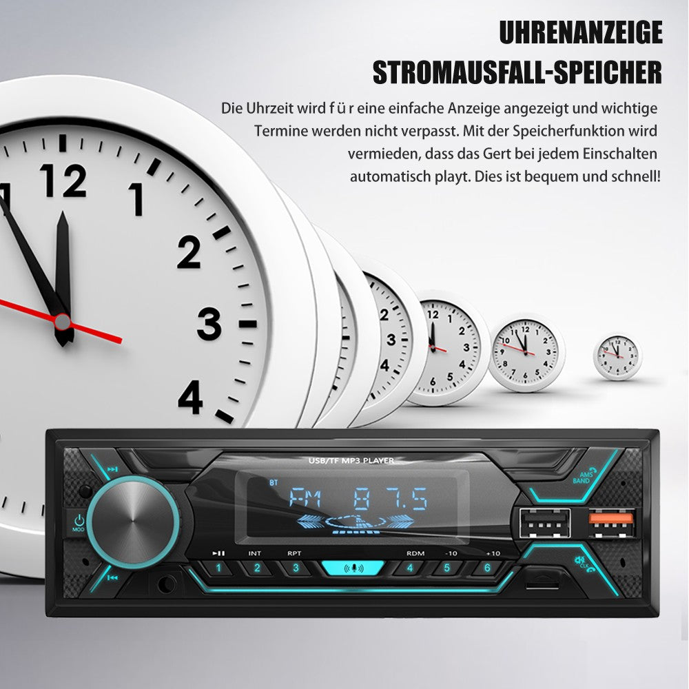 ESSGOO 1 Din Car MP3 Player Radio Autoradio Bluetooth FM TF AUX Color Multimedia Audio Stereo for Vehicle