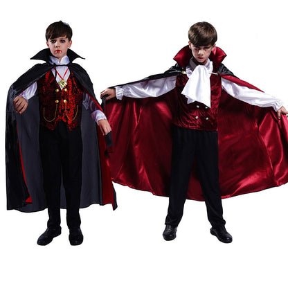 Halloween Boy Vampire Costume Cosplay Ghost Festival Costume Children's Role-playing Carnival Performance Costume