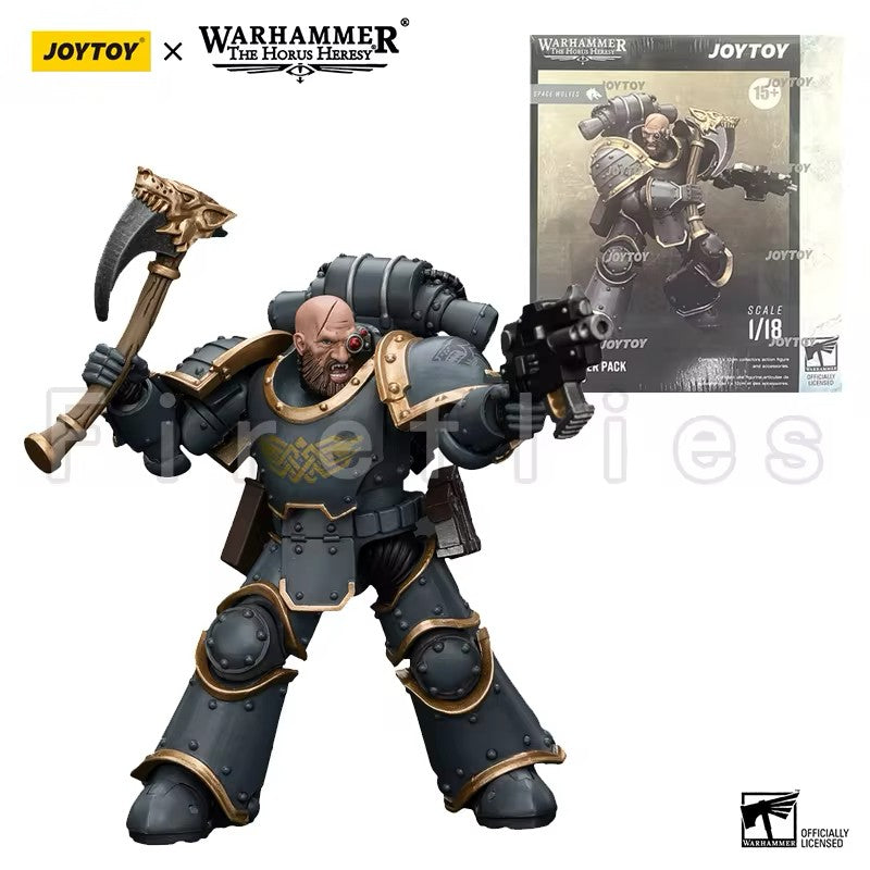 1/18 JOYTOY Action Figure 40K The Horus Heresy Space Wolves Figures And Mechas Logan Ghostwolf Anime Model Toy