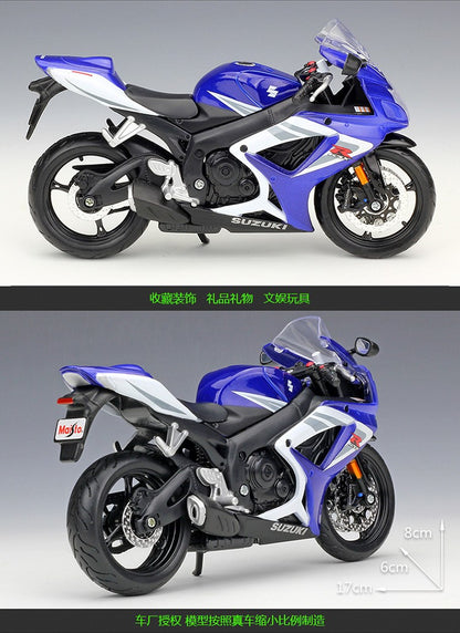 Maisto 1:12 Suzuki GSX-R750 R 750 R600 R 600 Veículos Die Cast Hobbies Colecionáveis Motocicleta Modelo Brinquedos