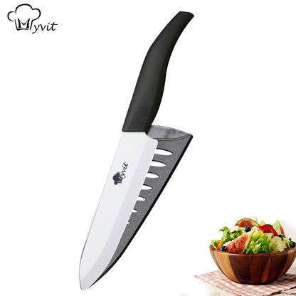 Ceramic Knives Set for Kitchen 3 4 5 6inch Chef Knife Anti-slip Handle Rustproof Blade Fruit Vegetable Slicer Paring Cook Cutter