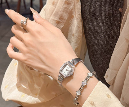 GEDI Square Watch Woman Gold Silver Small Dial Fashion Quartz Women's Wristwatches Ladies Luxury Vintage Bracelet Watch Gifts