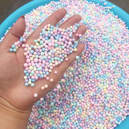 14000Pcs Polystyrene Filler Styrofoam Balls Bottle DIY Snow Mud Accessorie Small Tiny Foam Beads for Gift Box Balloon Decoration