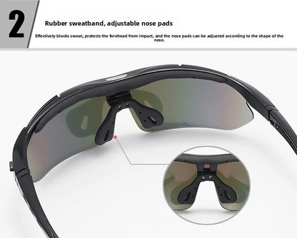 New 5 Lens Set Polarized Tactical Goggles Men Outdoor Sports Windproof Dustproof Climbing Glasses Safety Protective Glasses