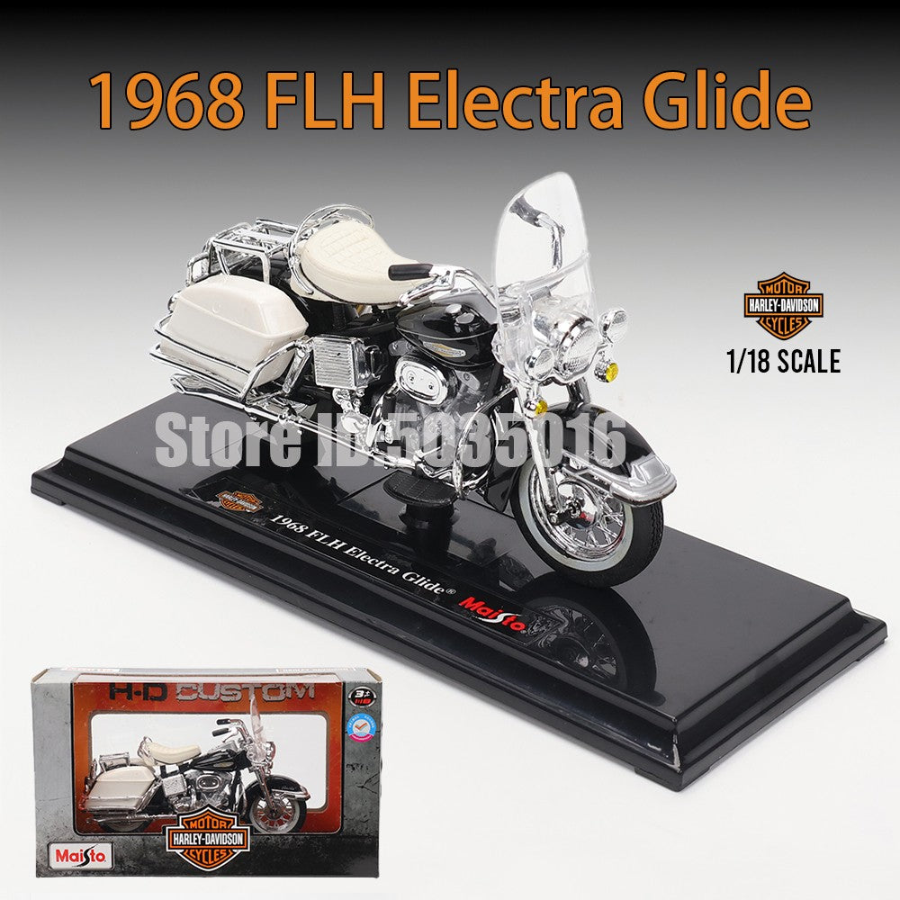 Maisto 1:18 Harley-Davidson Motorcycle 2022 Road King Fat Bob 114 Pan America 1250 Alloy Motorcycle Model Toy Car Collection