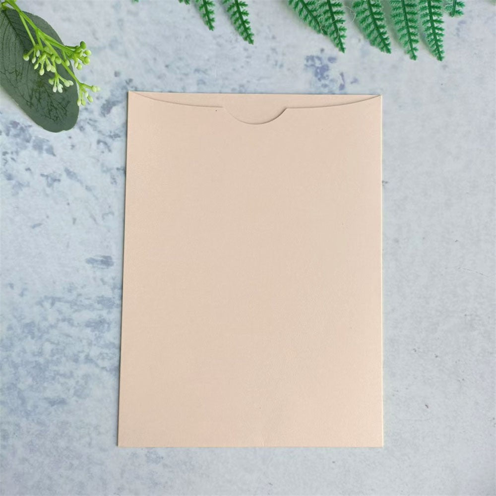 Customized Invitation Envelope, Personalized Wedding Card Holder, Blank Pocket Envelop 50 Sets