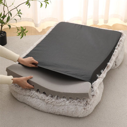 Sofá-Cama Luxuoso de Inverno Quente para Cães Grandes Colchonete de Gato Casa Almofada Sofá-Cama para Animais de Estimação Grandes e Pequenos