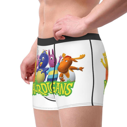Boxer Underpants Shorts Backyardigans Funny Panties Men's Comfortable Underwear for Homme Man Boyfriend Gift