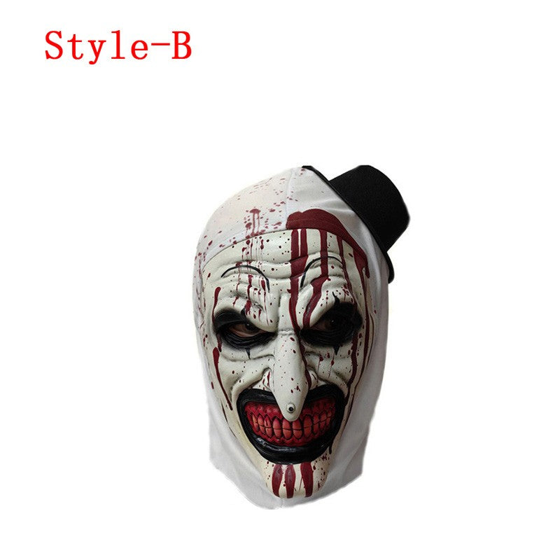 Cosplay Ghost Broken Soul Bloody Clown Scary Terrifier 3 Halloween Mask Funny Tooth Nose Full Face Head Cover Party Costume Prop