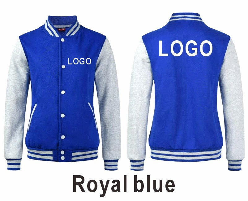High Quality Baseball Uniforms Warm Jacket All-match Plus Velvet Jacket Custom Printing Embroidery LOGO Costume Varsity Jacket