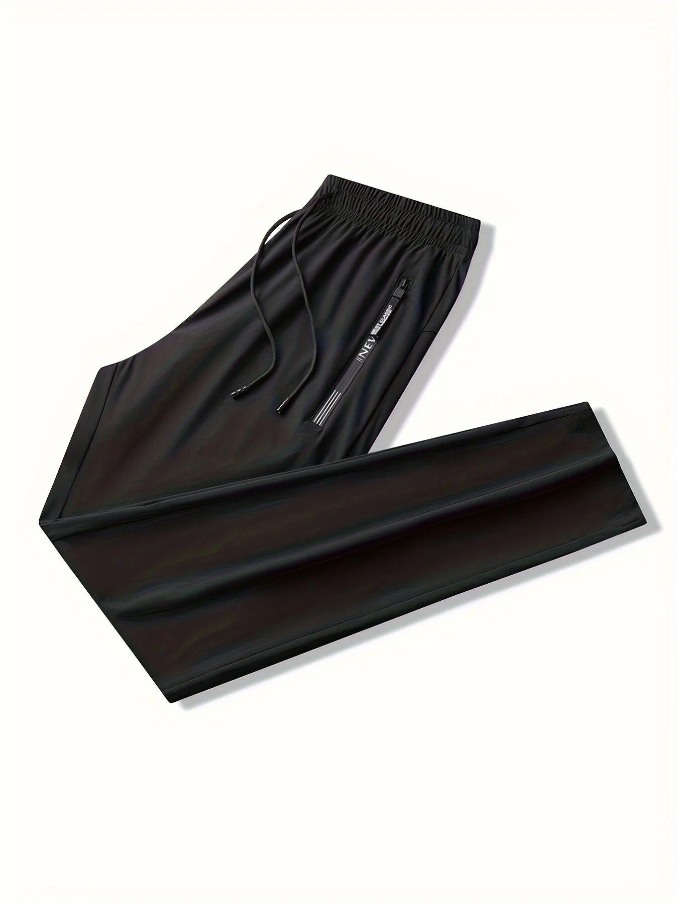 Calça Jogger Masculina De Secagem Rápida, Respirável, Com Cordão Na Cintura, Elegante E Elástica, Para Fitness