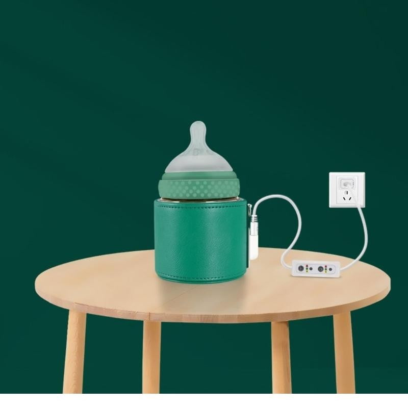 J15U 3Pcs/set Bottle Insulation Cover for Baby Newborns USB Heating Constant Temperature Sleeve Portable Milk Warmer Bag