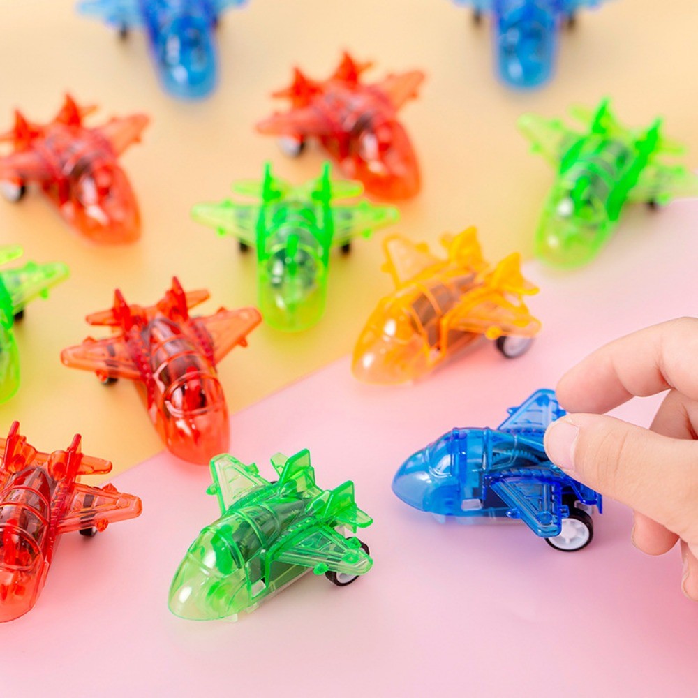 12-36 Pcs Cartoon Pull Back Plane Kids Birthday Wedding Guest Kindergarten School Party Gift Carnival Christmas Pinata Gift Pack