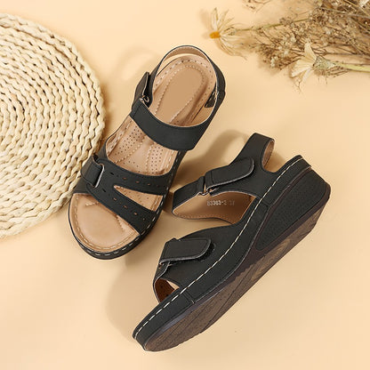 New Summer Trend Women Sandals Soft Bottom Wedge Heels Sandals Women Platform Sandalias Mujer Elegant Wedges Shoes for Women