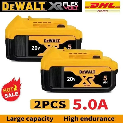 Bateria recarregável de íons de lítio DHL Ship DEWALT 20V 6.0Ah para ferramentas elétricas, substituição de bateria max DCB184 DCB200 DCB182 DCB180 DCB181