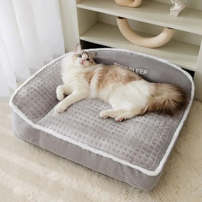 Cama de Cachorro Pequeno para Inverno Pet Sofá Quente Cesta de Halloween Tapete Médio Almofadas Almofada Grande Acessórios para Filhotes Cama para Cães Grandes