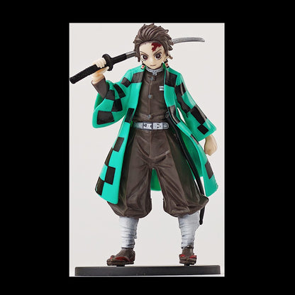 Anime Demon Slayer Kimetsu no Yaiba Figure Kamado Tanjirou Action Figure Agatsuma Zenitsu Nezuko Warrior PVC Model Toys