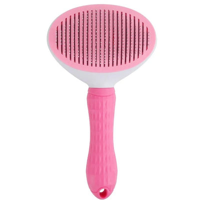 Escova de Pelo para Gatos e Cães Pente de Grooming e Cuidado Escova de Gatos Pente de Aço Inoxidável para Cães de Pelo Longo Limpeza de Animais de Estimação Acessórios para Gatos e Cães