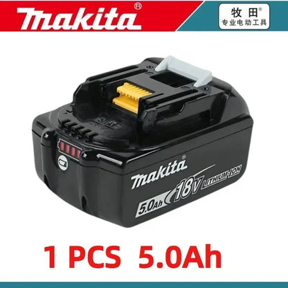Bateria recarregável 100% original Makita 18V 5.0Ah 6.0Ah 9.0Ah, para ferramentas elétricas Makita Bateria+carregador+furadeira elétrica