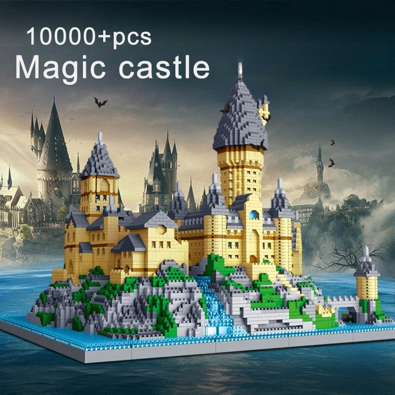 Magic Castle Arquitetura Medieval Conjunto de Construção Criativo Blocos de Montar Técnicos Kit MOC Presente Adultos Crianças Feriado