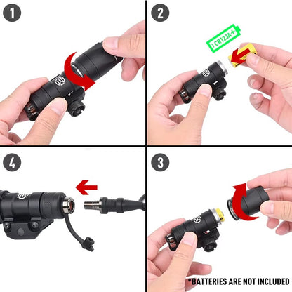 Tactical Surefir SF M300 M600 Flashlight Strong Light AXON Switch Fit 20mm Picatinny Rail Airsoft Outdoor game Toy lamp