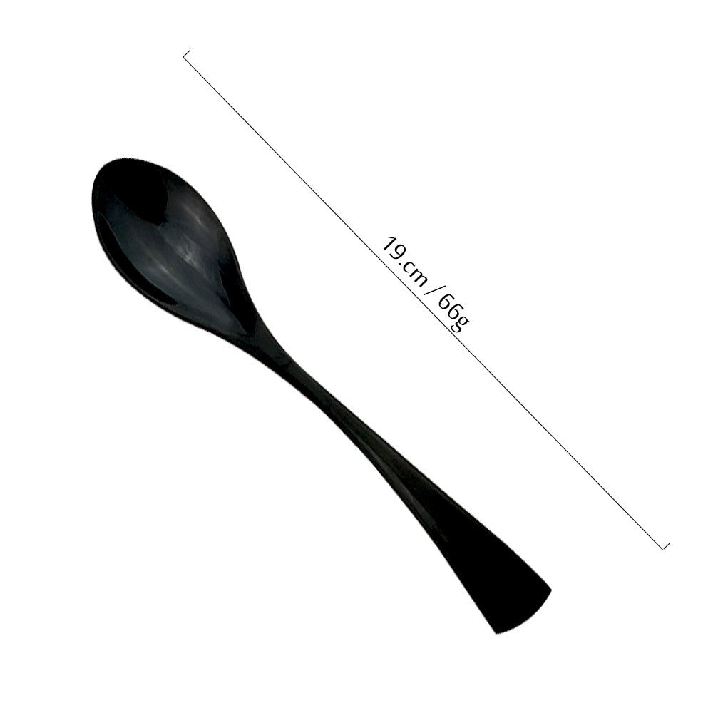 JANKNG Conjunto de Talheres Preto 1 Peça Aço Inoxidável 18/10 Ocidental Talheres de Mesa Garfo Faca de Bife Manteiga Jantar