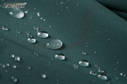 TACVASEN Women's Long Hooded Jacket Fleece Lined Softshell Jacket Waterproof Windproof Hiking Jacket Rain Coat Windbreaker Parka