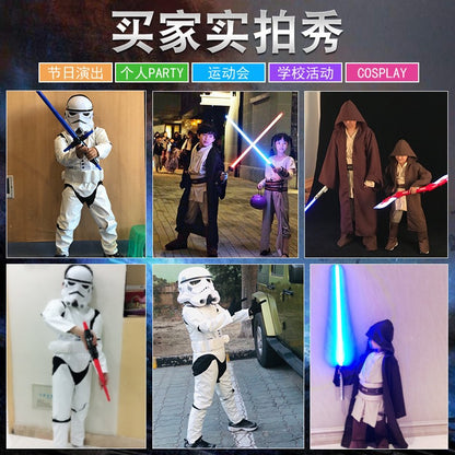 Adult Man Leia Halloween Cosplay Costume Boys Black Warrior Darth Vader Clothes White Soldier Alien Red Devils Kylo Ren Cos