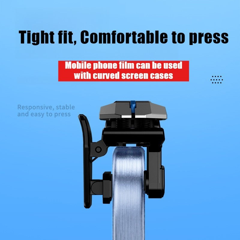 DY15 Mobile PUBG Game Trigger Aim Shooting ABS Alloy Key Button Six Finger Stretchable Sensitive Game Controller for IOS Android
