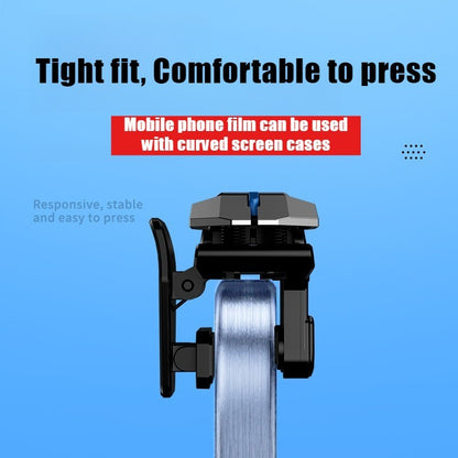 DY15 Mobile PUBG Game Trigger Aim Shooting ABS Alloy Key Button Six Finger Stretchable Sensitive Game Controller for IOS Android