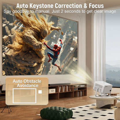 Velec Projector 650 ANSI 4K HD 1080P Android 14 Auto Focus Wifi6 BT5.2 Portable Outdoor Video Smart Home Theater Proyector TP350
