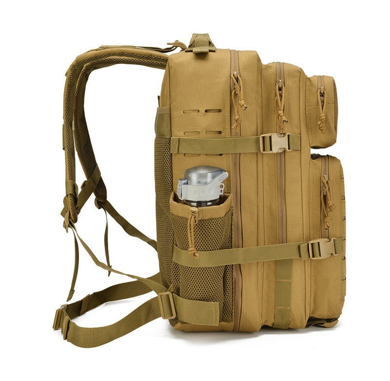 45L Men's Outdoor backpack Molle Backpack Hiking Backpack with bottle Stand Outdoor Hiking bag Fitness Backpack
