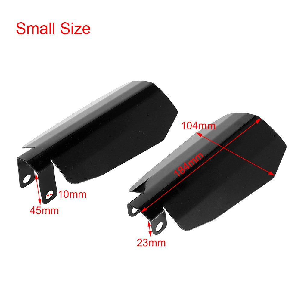 Par de Protetores de Mão de Motocicleta Sombra Preta com Corte de Caixão para Harley Sportster XL Dyna Baggers Proteção Contra Vento e Queda