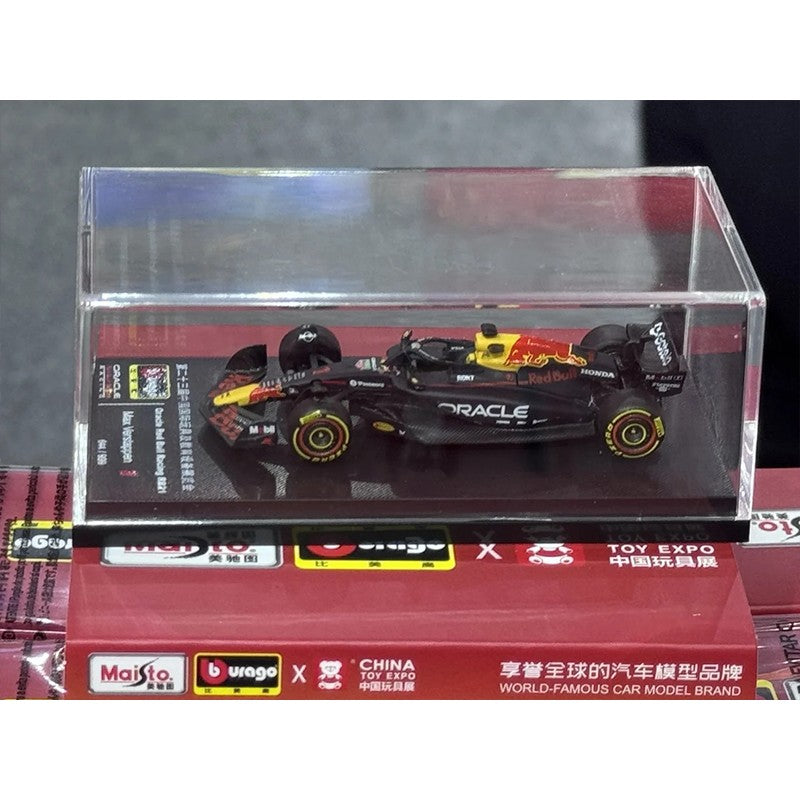 Novidade em Estoque Bburago 1:64 Série F1 2025 Ferrari SF25 Miniatura Liga 2025 Edição CTE Caixa Acrílica Modelo de Carro Brinquedos F1 Presente Infantil