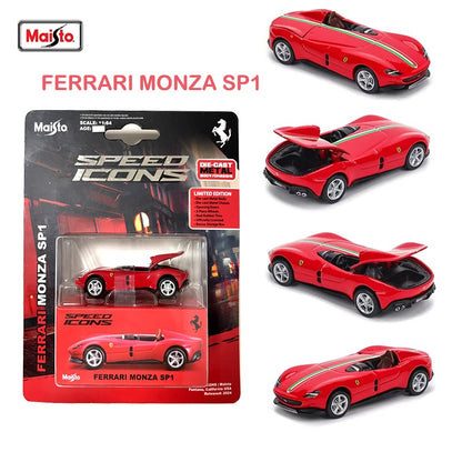 Maisto 1:64 Ferrari SF90 Monza SP1 Carro Modelo Miniatura em Liga de Metal Diecast Brinquedo