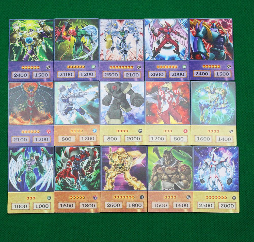 100 unids Yu-Gi-Oh Anime Estilo Cartas Olhos Azuis Mago Negro Exodia Obelisco Slifer Ra Yugioh DM Cartão Clássico Proxy DIY Presente Infantil