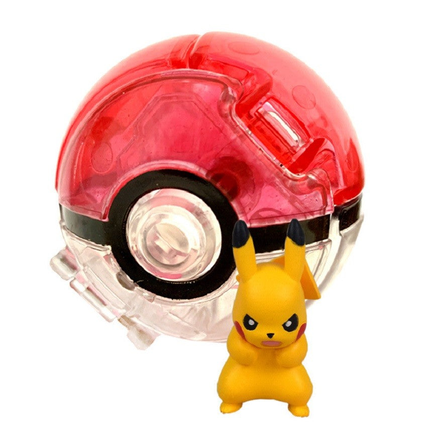 Pokémon Boneco Elf Ball Anime Personagem Desenhos Animados Pikachu Charizard Pocket Monster Pet Modelo Deformável Brinquedo de Ação Presentes Infantis
