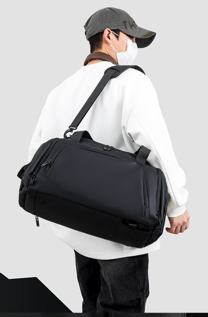 Customized Travel Bag Logo Large Capacity Storage Bag Men's Handheld Shoulder Bag Sports Gym Bag DIY