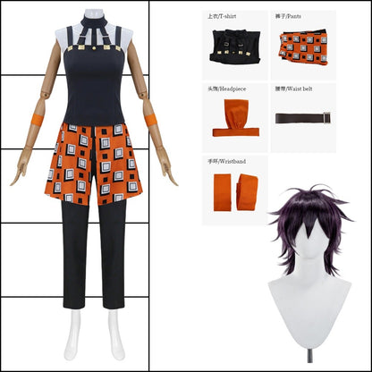 Narancia Ghirga Cosplay Anime Aero Smith Costume Wig