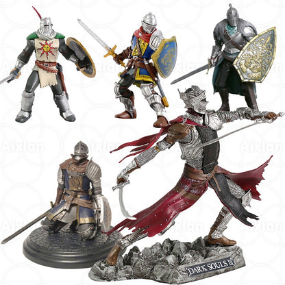 Boneco Dark Souls de 19 cm Heróis de Lordran Siegmeyer Cavaleiro Negro Faraam Artorias PVC Boneco Dark Souls Modelo Brinquedos Infantis