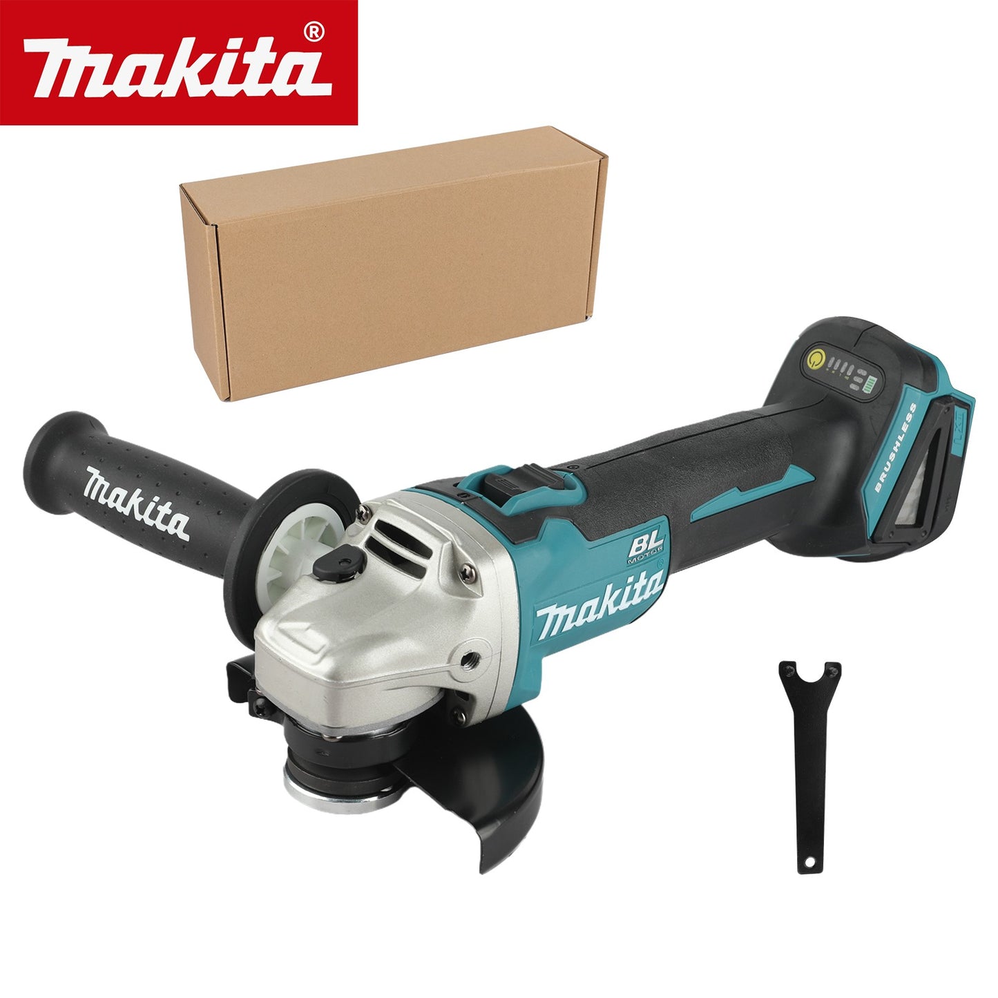 Lixadeira/Esmerilhadeira Angular Elétrica Sem Fio Makita DGA504 18V, Lítio, Sem Escovas, Recarregável, Máquina de Polir e Cortar de Alta Potência